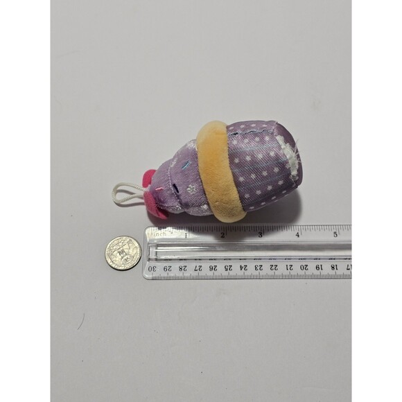 Disney Micro Food Plush 4" Daisy Duck Purple Sprinkled Cupcake Small Stuff Toy - Picture 3 of 5